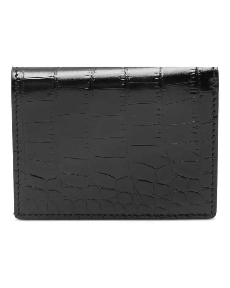Tom Ford crocodile-embossed card holder - Schwarz Schwarz