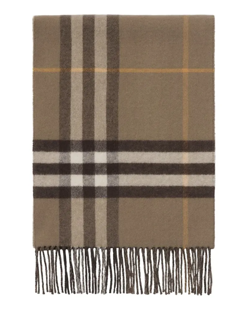 Burberry Schal aus Kaschmir mit Fransen - Braun Braun
