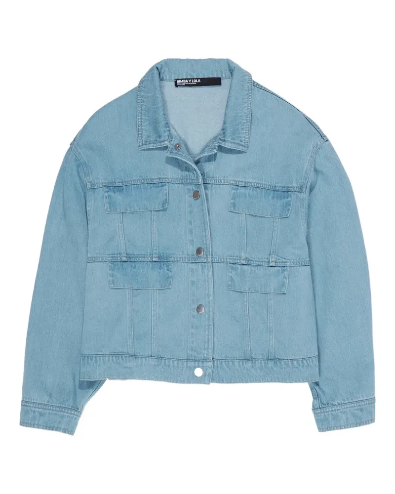 BIMBA Y LOLA Cropped-Jacke aus Denim - Blau Blau