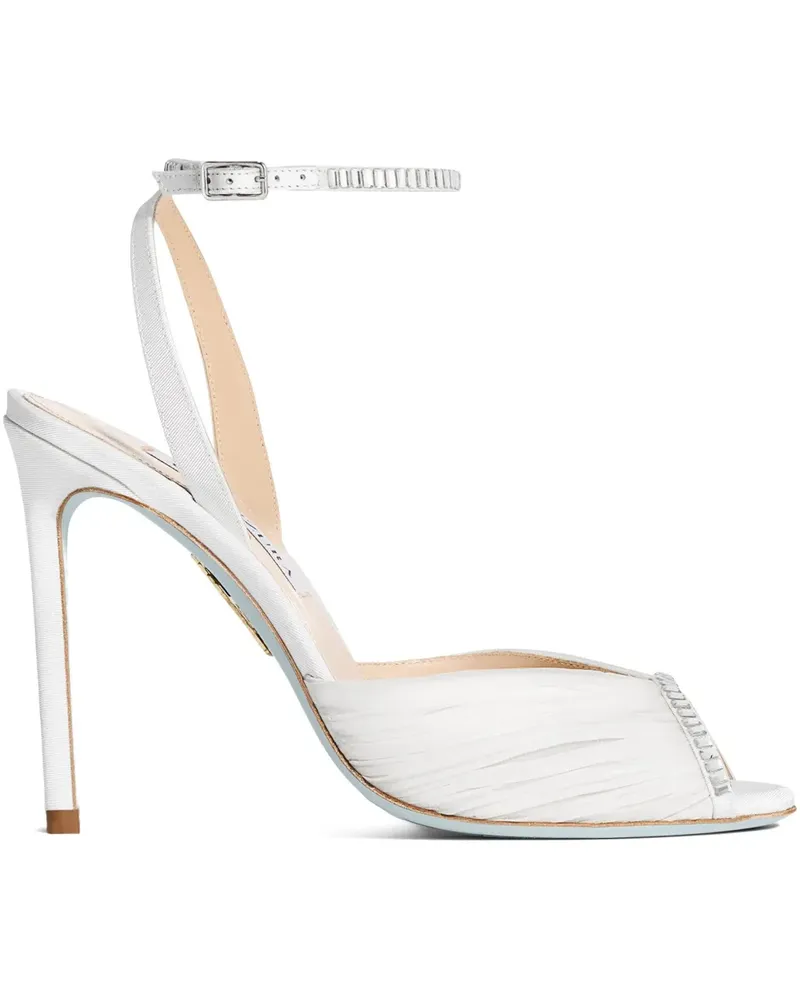 Aquazzura 105 Be Mine Sandalen - Weiß Weiß
