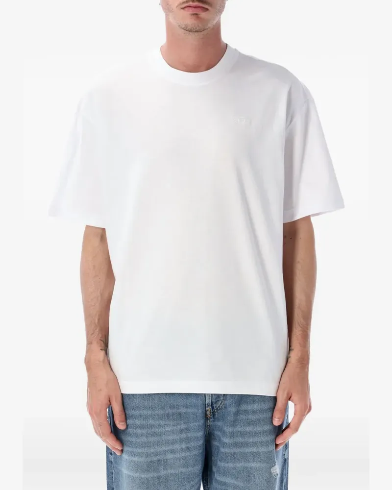 Diesel Oval D embroidered T-shirt - Weiß Weiß