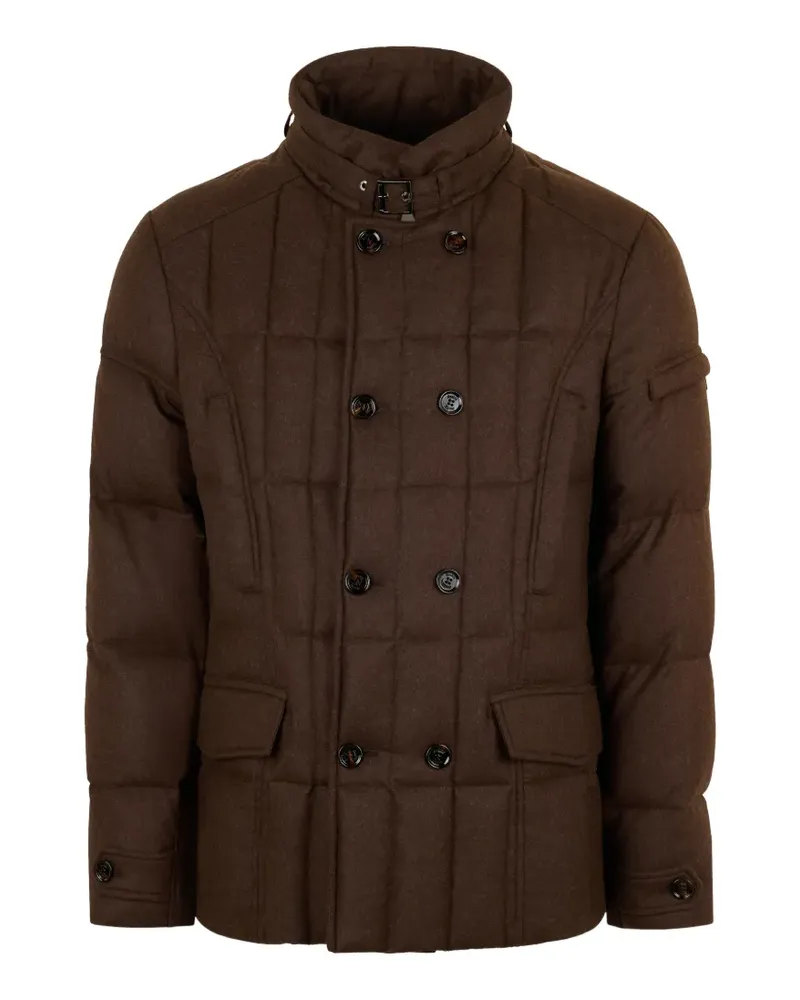 MOORER Gesteppte Jacke mit Knöpfen - Braun Braun