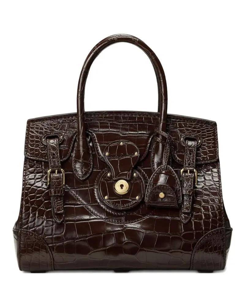 Ralph Lauren Ricky 27 Alligator-Tote Bag - Braun Braun