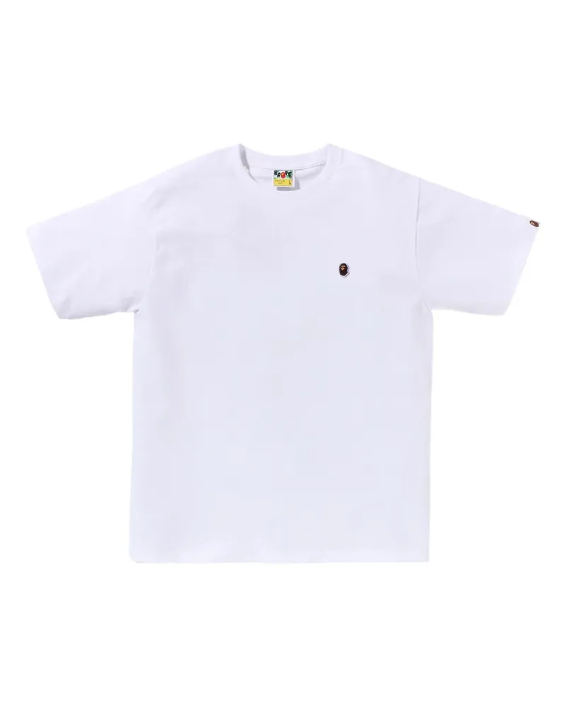 BAPE T-Shirt mit Logo - Weiß Weiß