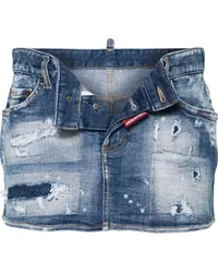 Dsquared2 Klassischer Jeans-Minirock Blau