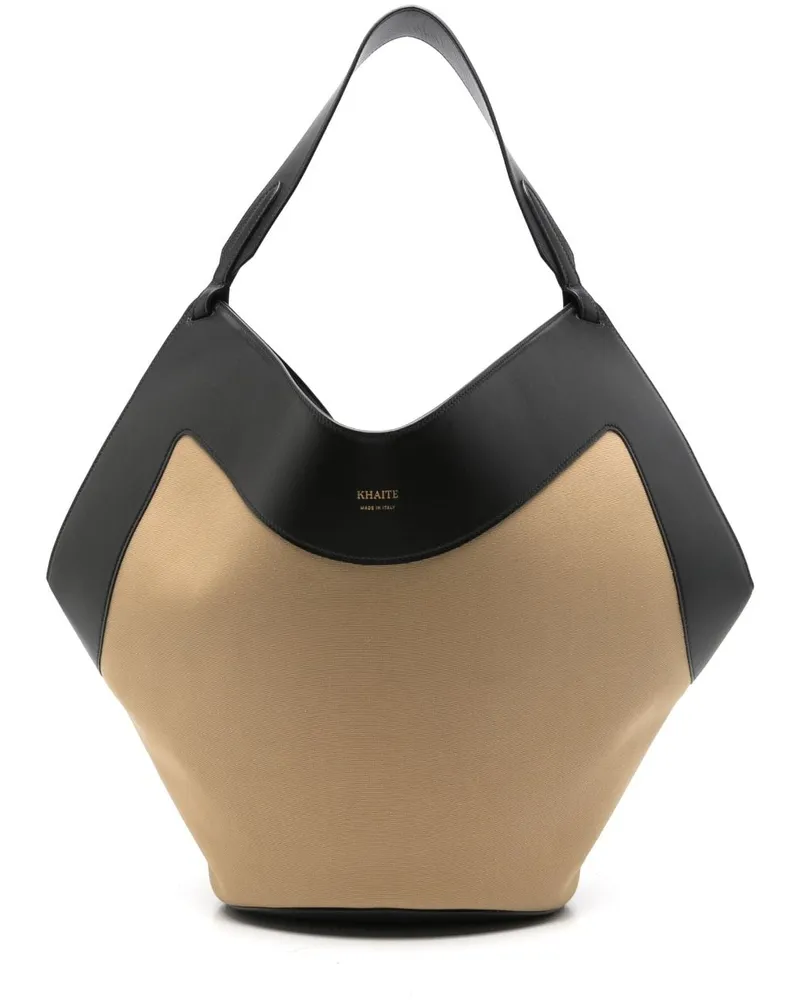 KHAITE Mittelgroße Lotus Handtasche - Schwarz Schwarz