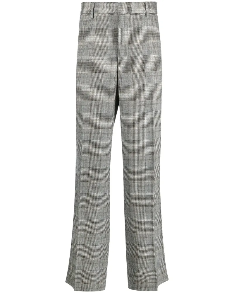 BARENA Karierte Delfo Hose - Schwarz Schwarz