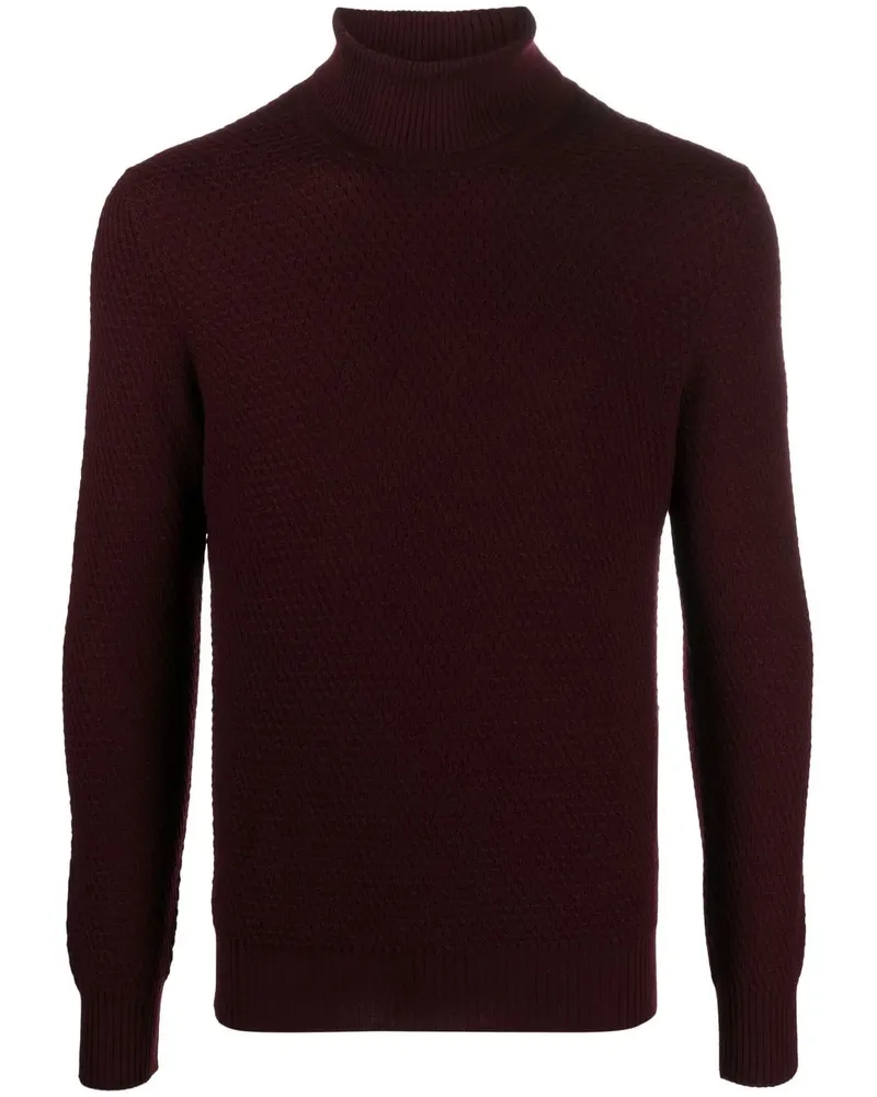 Tagliatore Pullover mit Rollkragen - Rot Rot