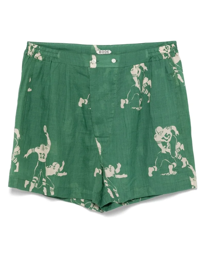 BODE Football Silhouette Boxershorts - Grün Grün