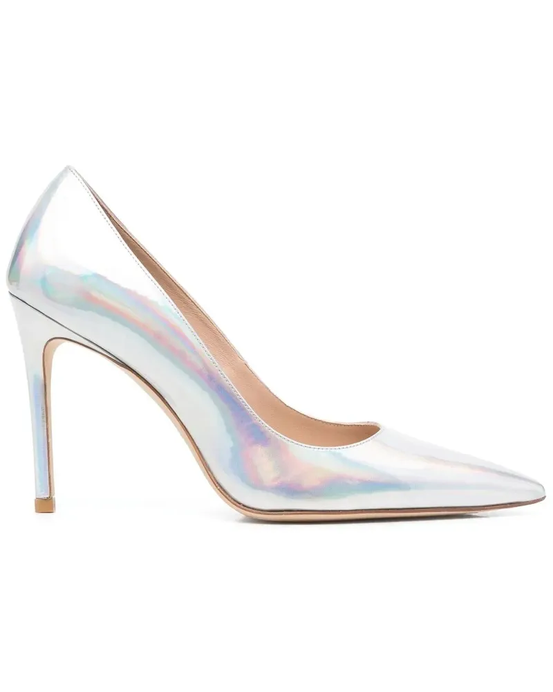 Stuart Weitzman Pumps mit holografischem Effekt 100mm - Silber Silber