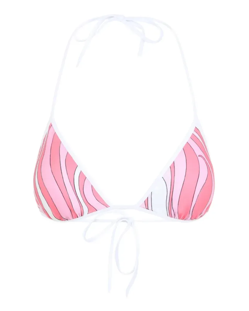 Emilio Pucci Bikinioberteil mit Iride-Print - Rosa Rosa