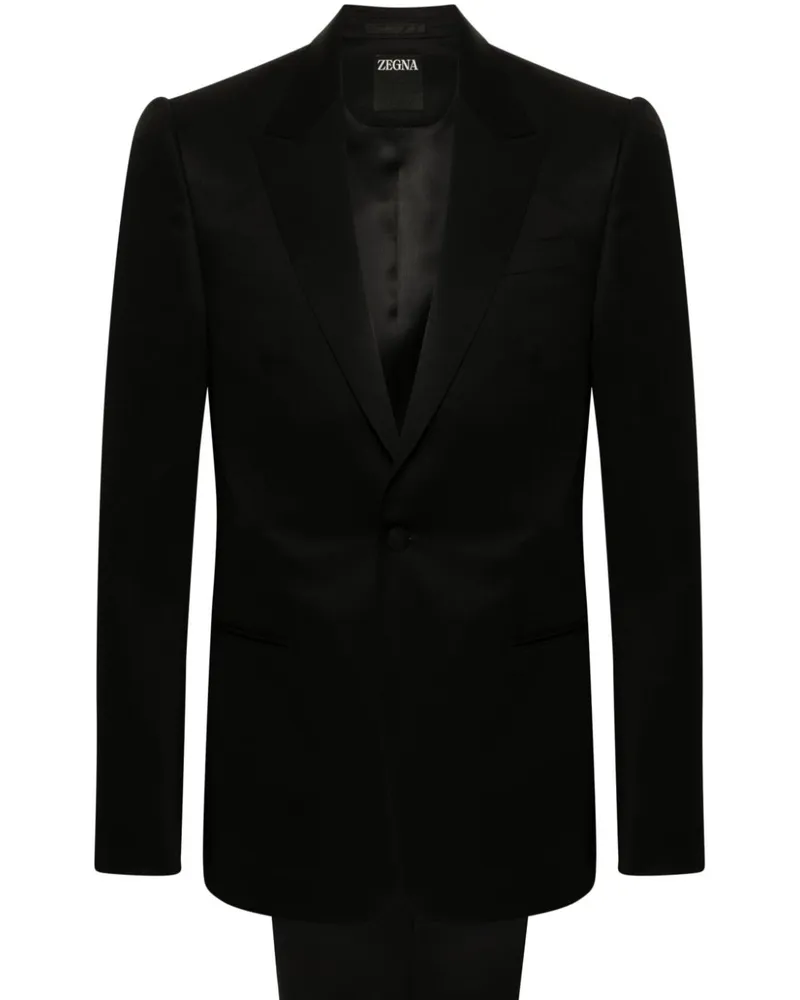 Ermenegildo Zegna Einreihiger Anzug - Schwarz Schwarz