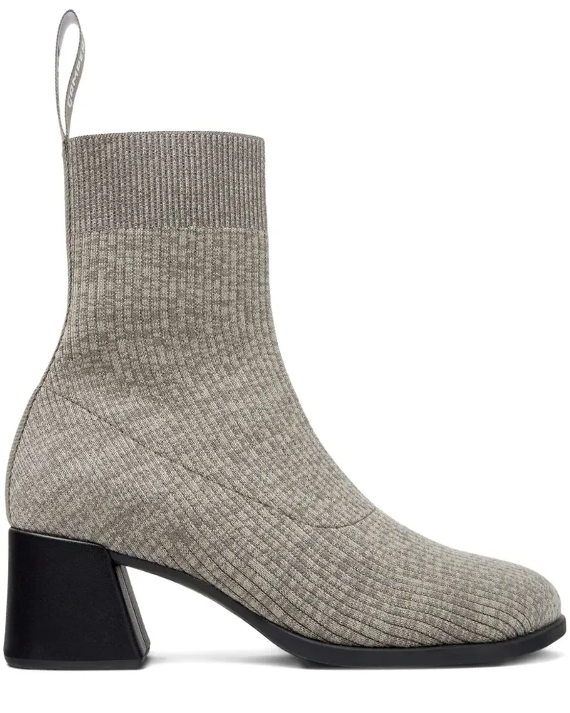 Camper Gestrickte Kora Stiefeletten 65mm - Grau Grau