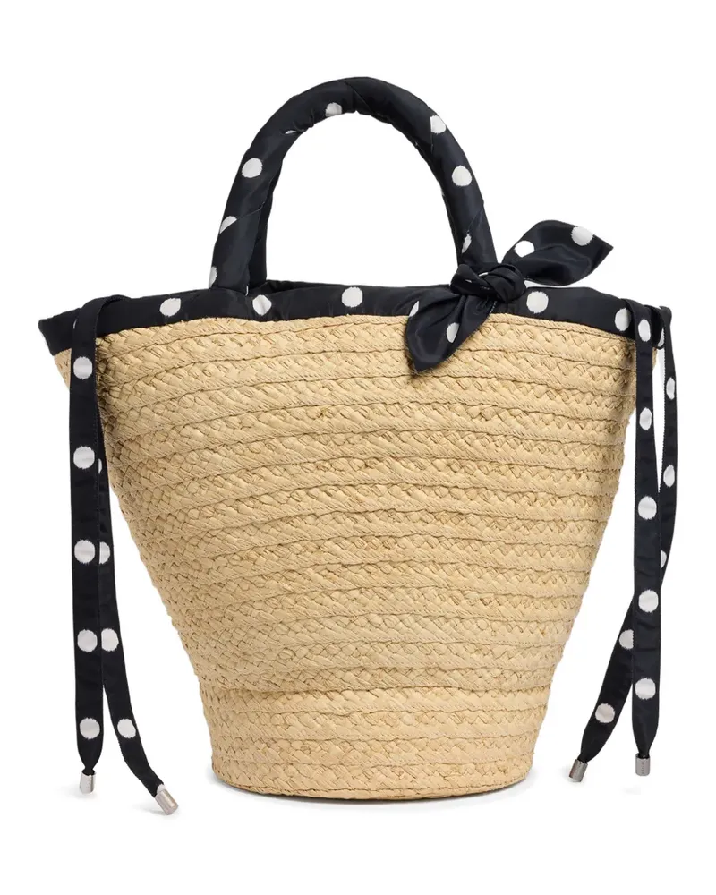 Patou GM Couture Tote Bag mit Polka Dots - Nude Nude