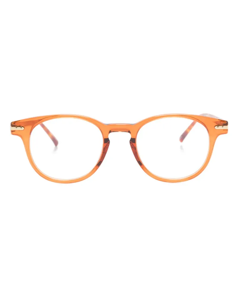 Linda Farrow Bay Brille mit rundem Gestell - Orange Orange