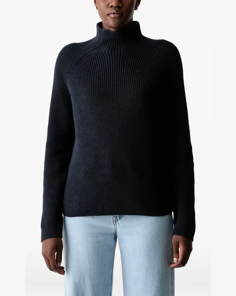 Marc O'Polo ribbed-knit raglan-sleeve sweater - Blau Blau