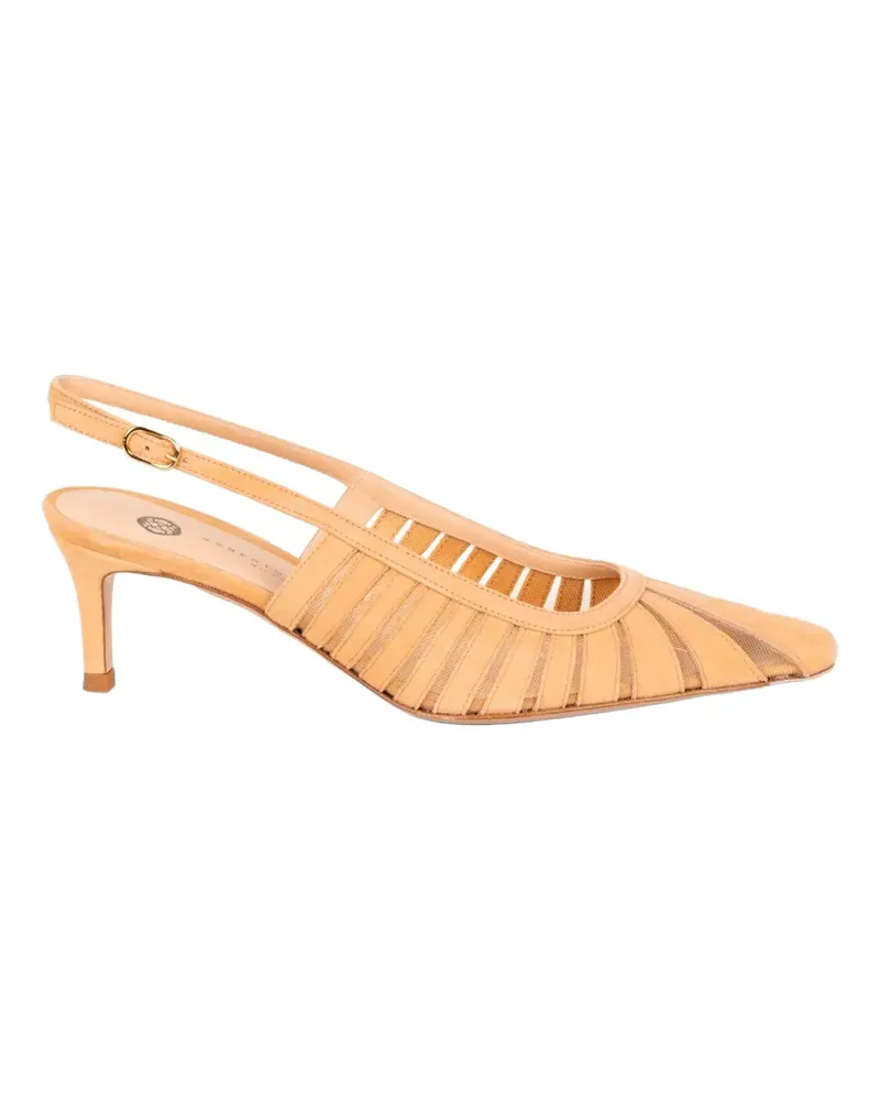 FESTA Milano Fenice panelled suede sandals - Nude Nude