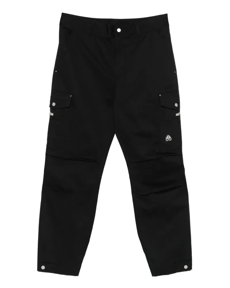 Moose Knuckles Hose mit aufgesetzter Tasche - Schwarz Schwarz