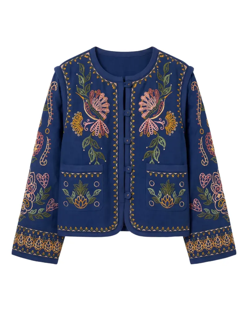 FARM Rio embroidered jacket - Blau Blau