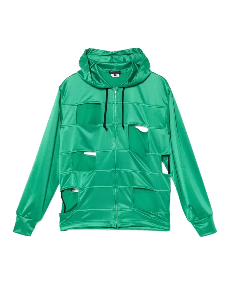 Comme des Garçons Hoodie mit Cut-Out - Grün Grün