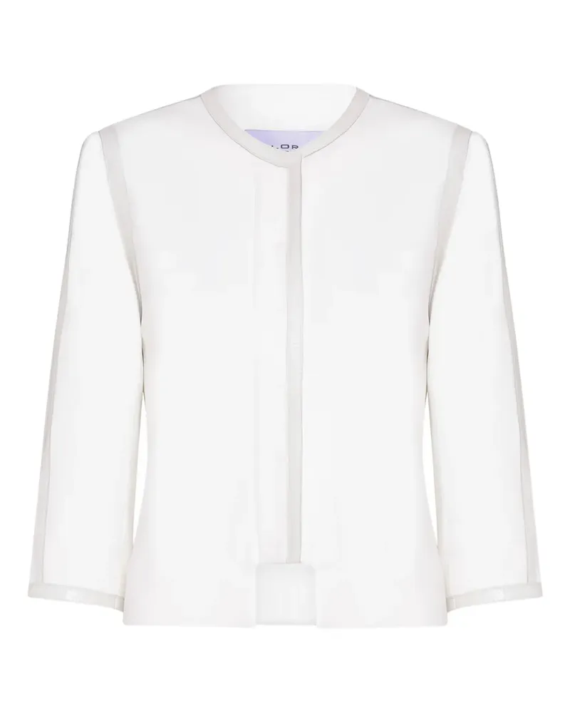 Gloria Coelho Jacke mit Besatz - Weiß Weiß