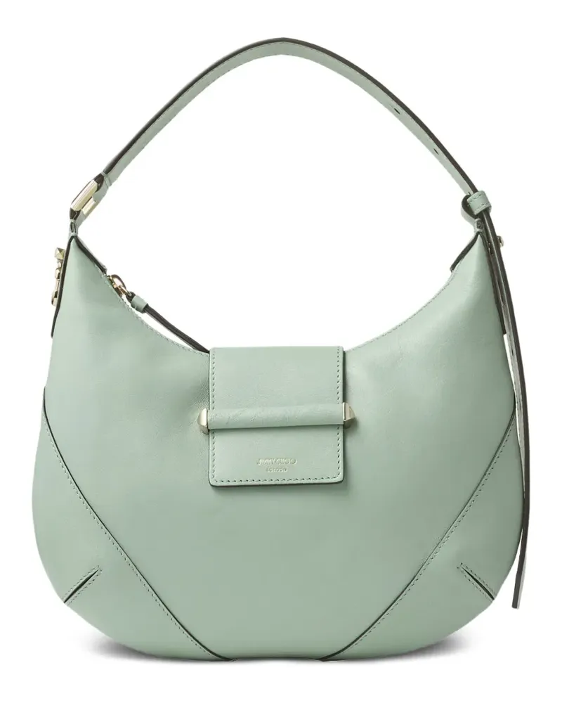 Jimmy Choo Schultertasche aus glattem Leder - Grün Grün