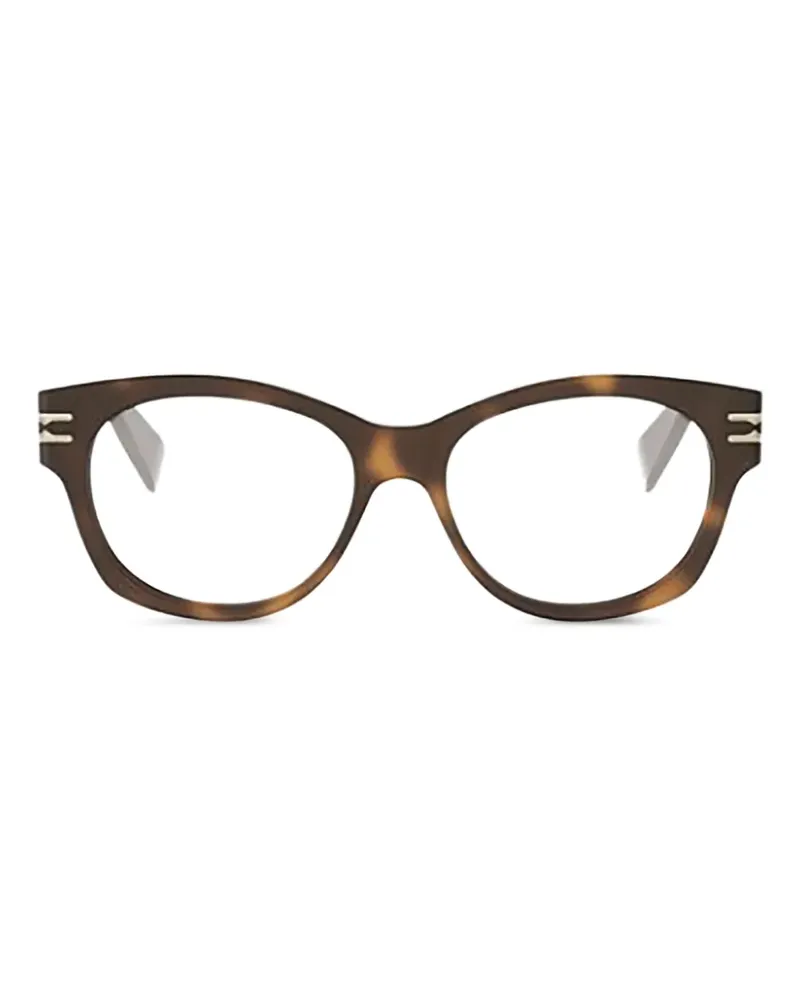 Bulgari logo-detail glasses - Braun Braun