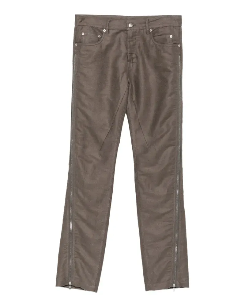 Rick Owens Vega zip-detail trousers - Grau Grau