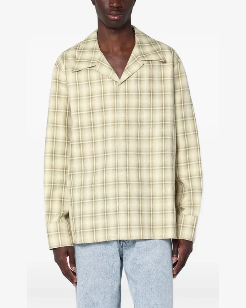 Séfr check pattern shirt - Nude Nude