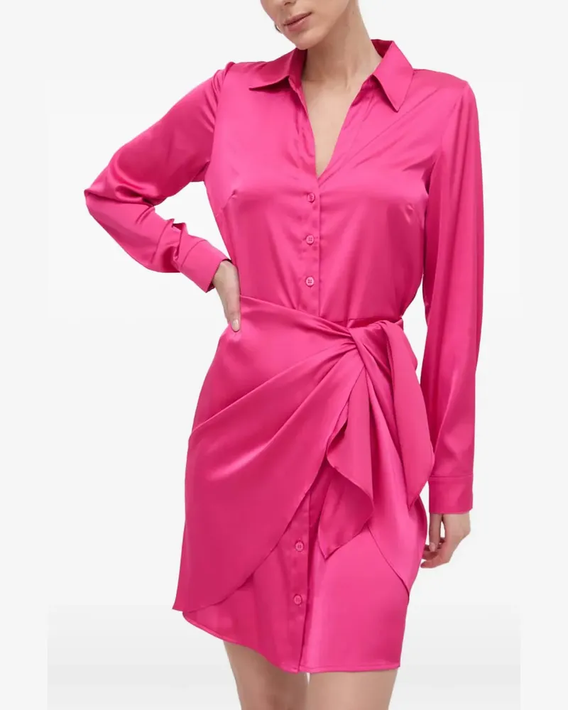 Guess Minikleid mit langen Ärmeln - Rosa Rosa