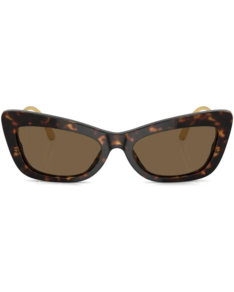 Dolce & Gabbana Crystal Cat-Eye-Sonnenbrille - Gold Gold
