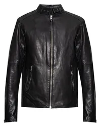 AllSaints Cora Lederjacke Schwarz