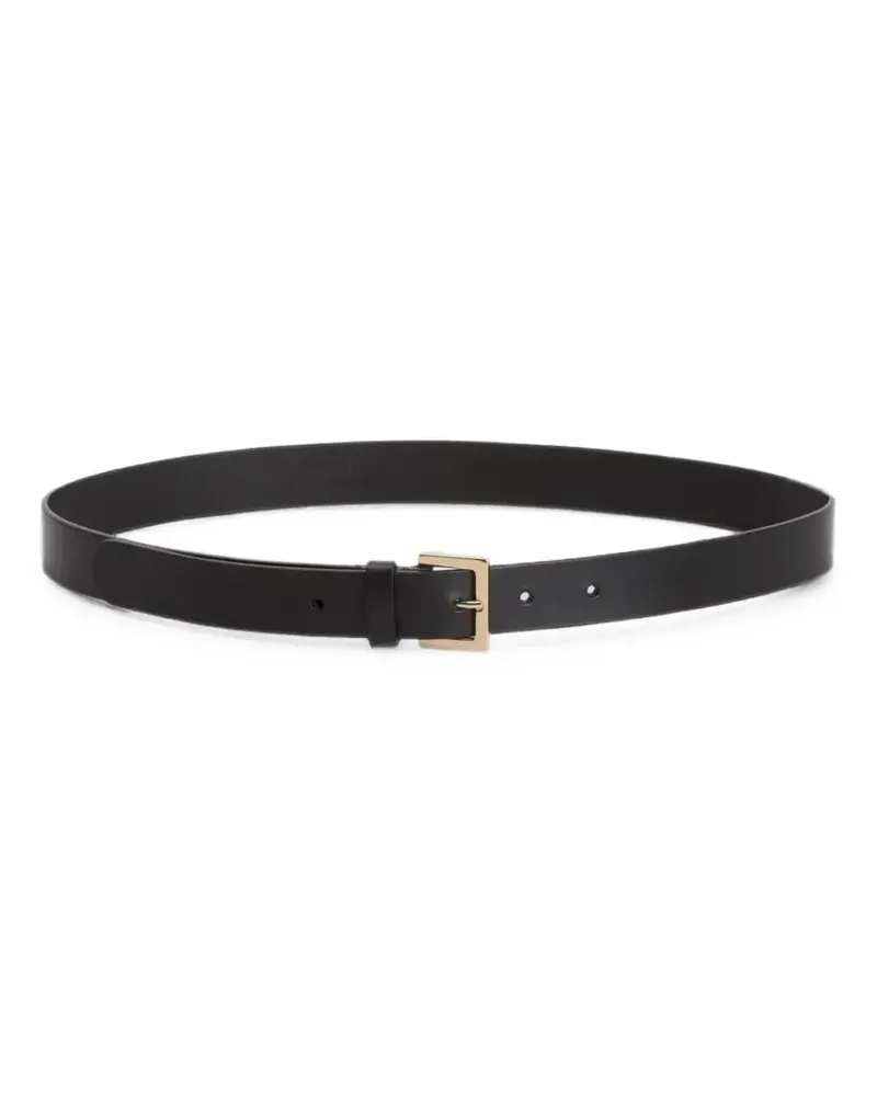 Fabiana Filippi square-buckle leather belt - Schwarz Schwarz