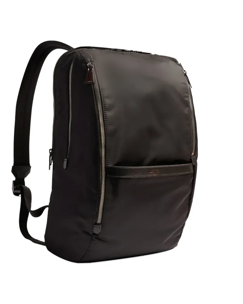 Lancel Rucksack mit Logo-Patch - Schwarz Schwarz