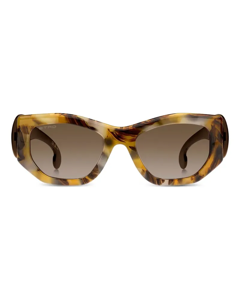 Etro Cat-Eye-Sonnenbrille mit Paisleymuster - Braun Braun