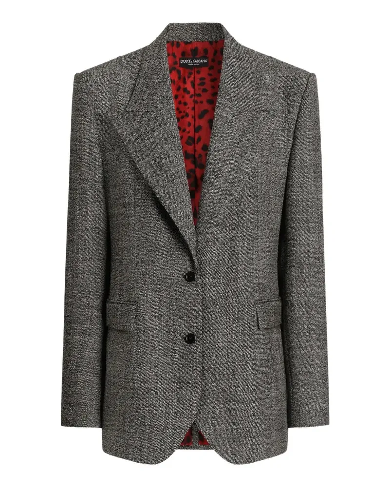 Dolce & Gabbana Einreihige Jacke - Grau Grau