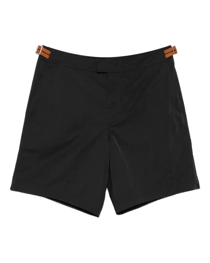 Ermenegildo Zegna Badeshorts mit Schnallendetail - Schwarz Schwarz