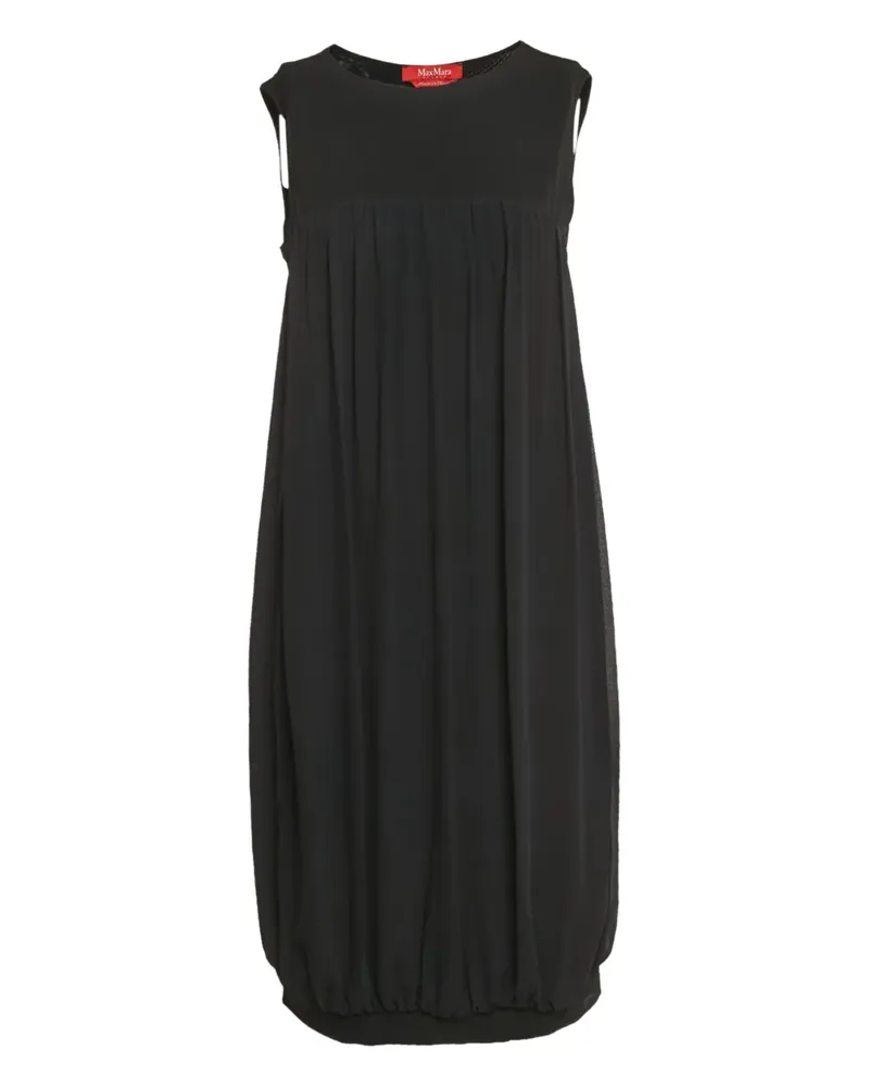 Max Mara Minikleid aus Krepp - Schwarz Schwarz