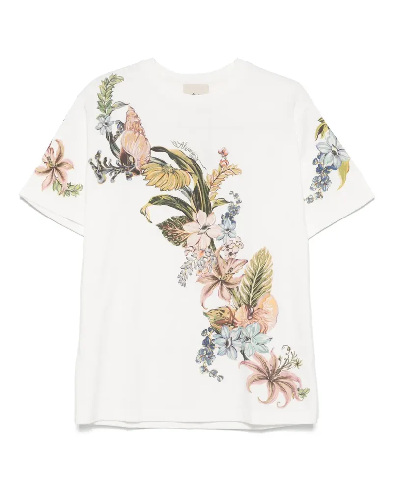 ALEMAIS Oleander T-Shirt - Weiß Weiß