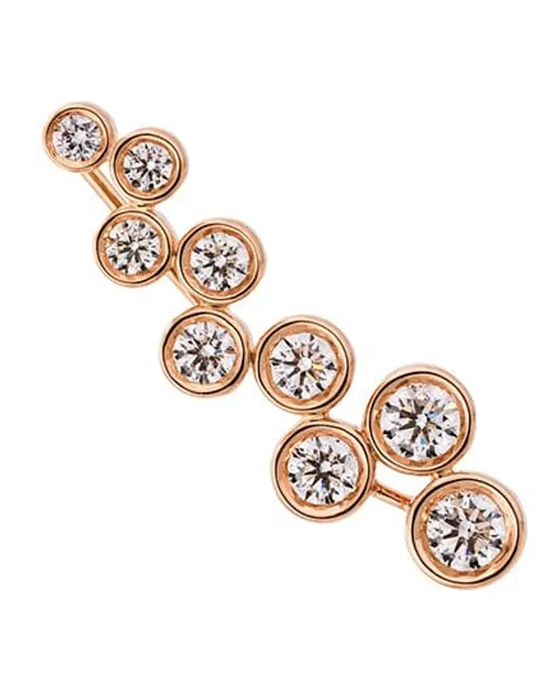 Alinka 18kt 'Sasha' Rotgoldohrring mit Diamanten - Rosa Rosa