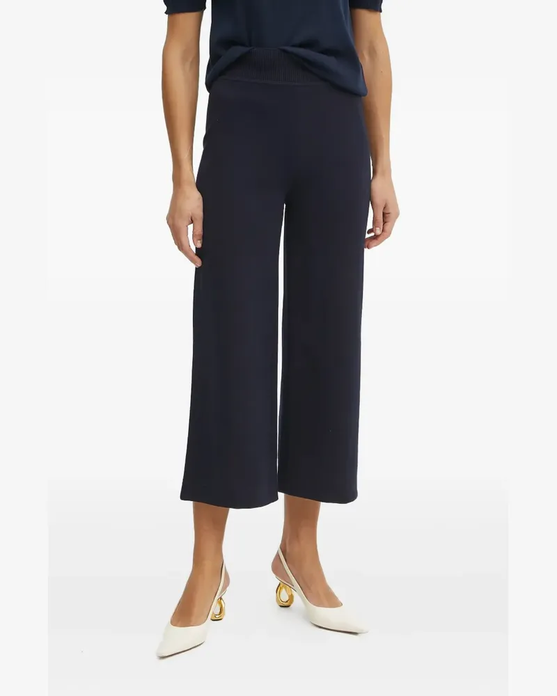 Luisa Spagnoli Gerippte Hose mit weitem Bein - Blau Blau