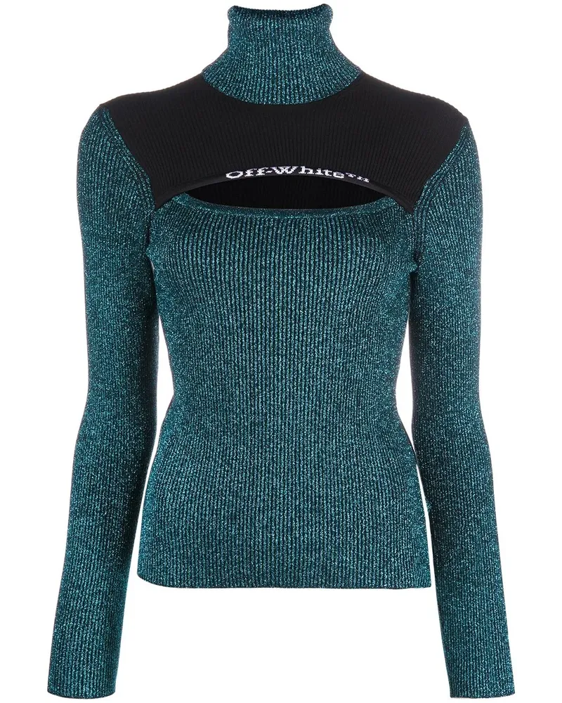 OFF-WHITE Pullover mit Einsätzen - Blau Blau