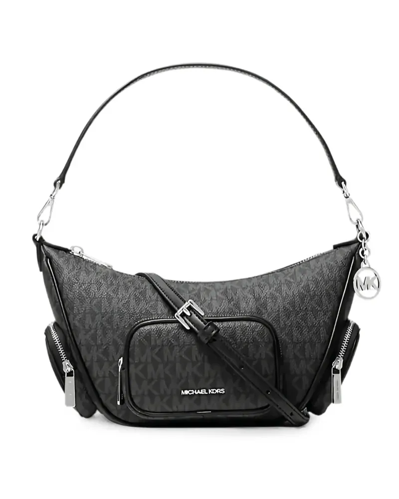 Michael Kors small Merritt signature-logo shoulder bag - Schwarz Schwarz