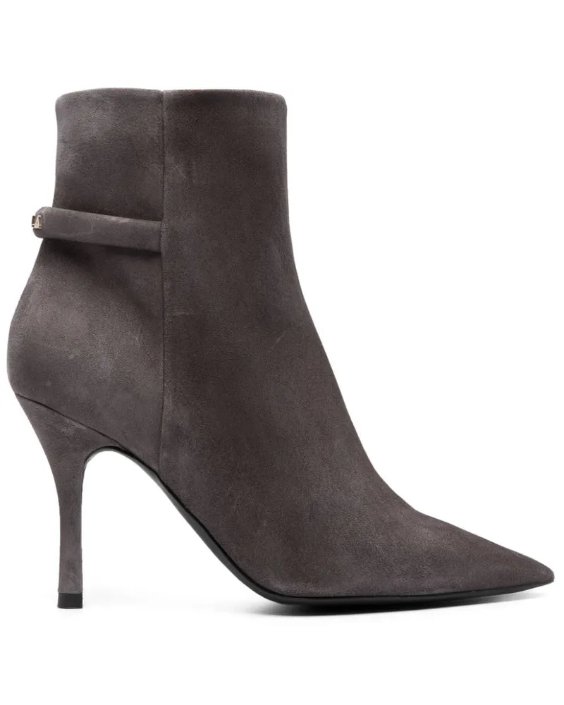 Furla Stiefel mit Blockabsatz 90mm - Grau Grau