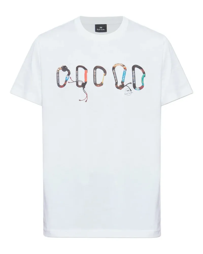 Paul Smith T-Shirt mit Karabiner-Print - Weiß Weiß