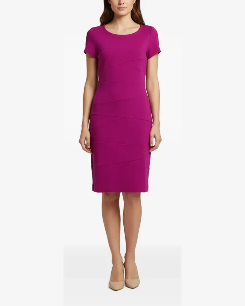 Diane von Furstenberg paneled jersey midi dress - Rosa Rosa