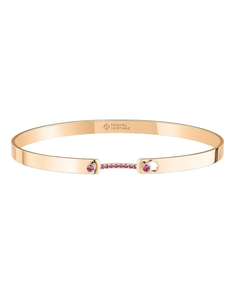 Nouvel Heritage 18kt Morning Mood Rotgoldarmband mit Saphir - Rosa Rosa