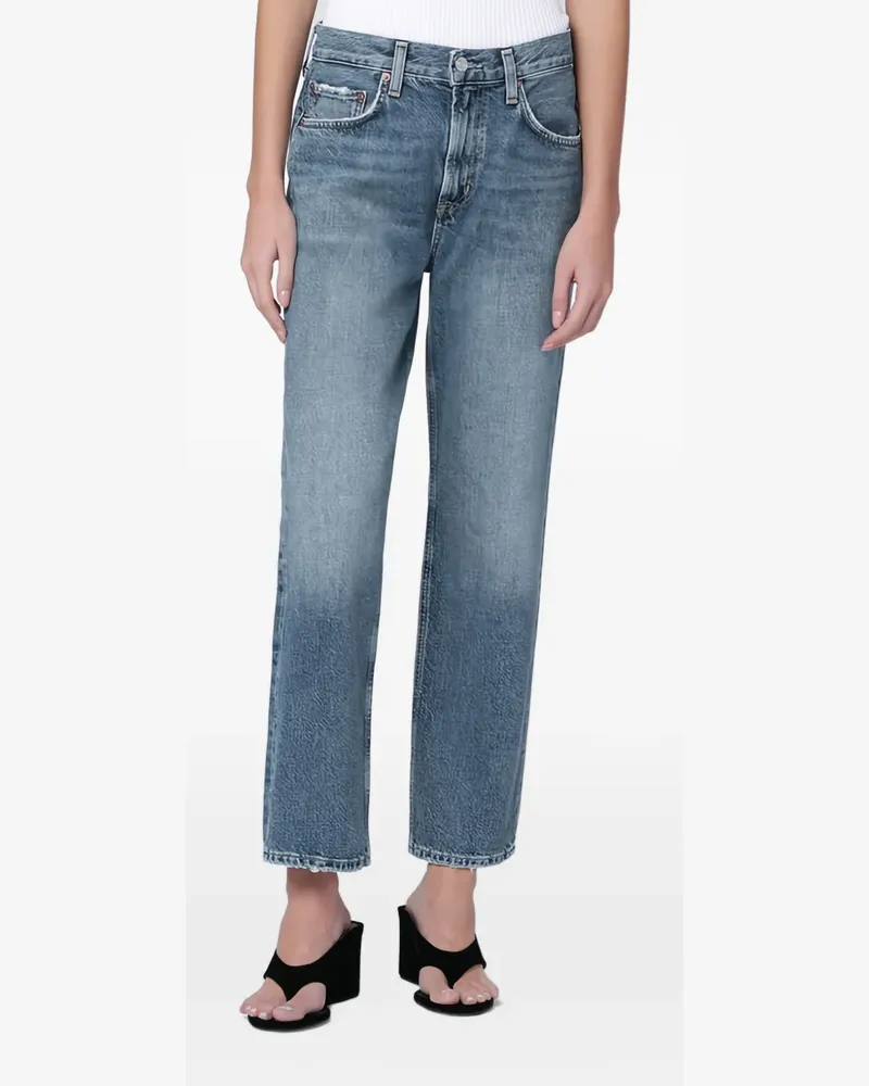 AGOLDE Ausgefranste Valen Jeans - Blau Blau