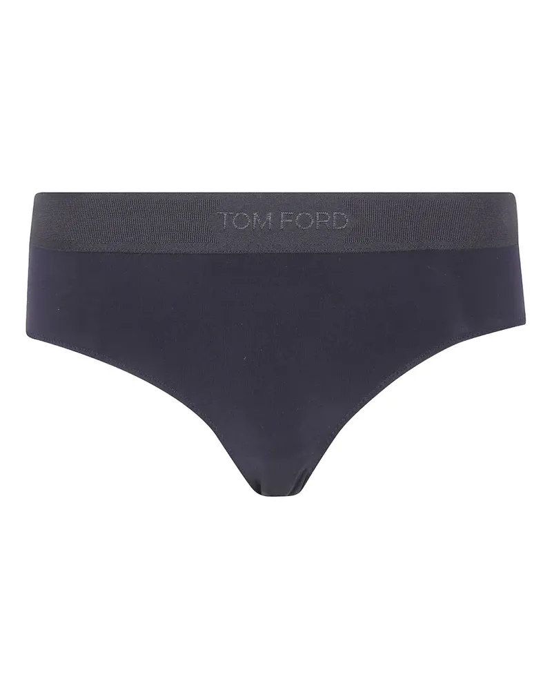 Tom Ford Slip mit Logo-Bund - Schwarz Schwarz