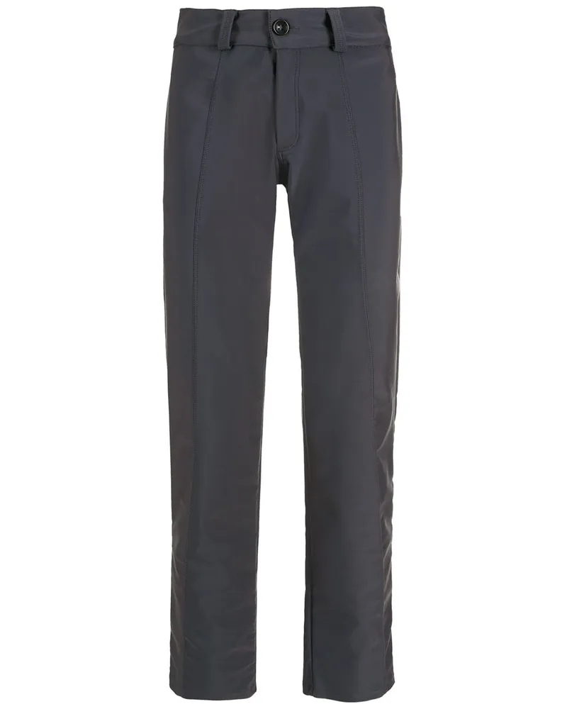 Amir Slama Tief sitzende Straight-Leg-Hose - Grau Grau
